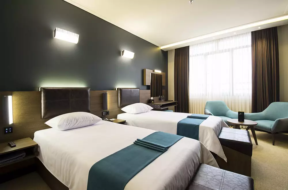 نمای اتاق دو تخته هتل آتانا تهران